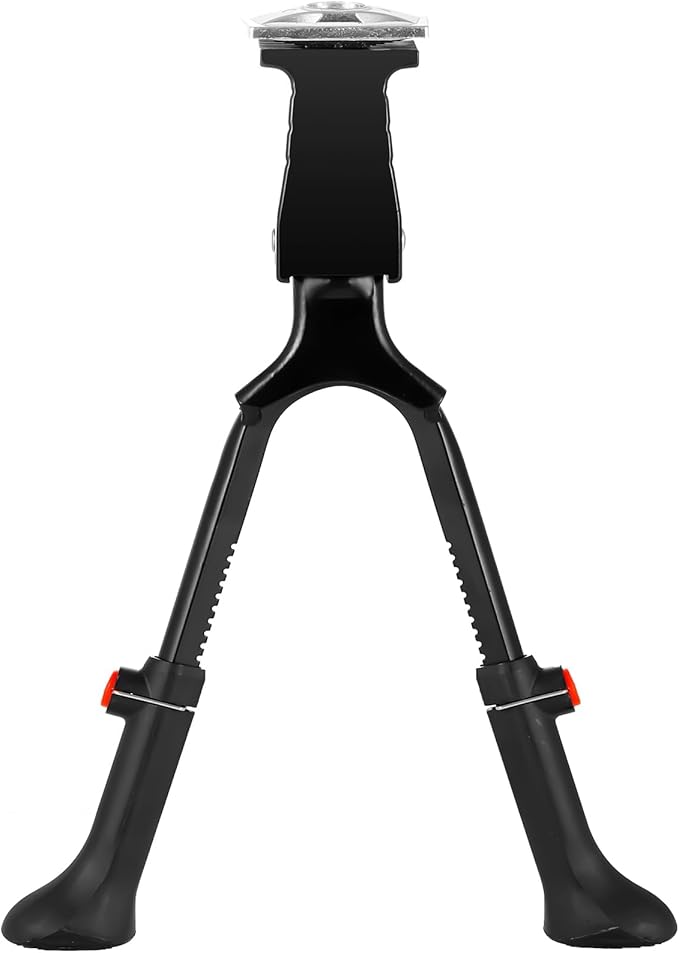 Adjustable Bike Kickstand with Double Legs - Aluminum Alloy Bicycle Kick Stands for 22-26 Inch Adult Bike, Road Bikes and Electric Bike