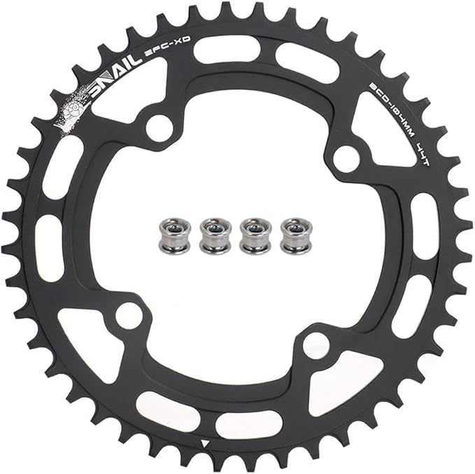 FOMTOR 104 BCD Chainring (30-52T) 7-12 Speed Compatible CNC 7075 Aluminum Narrow Wide Tooth Round Oval Chainrings for MTB/Road Bike Ebike Chainwheel Black/Red
