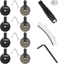 Bike Brake Pads, 4 Pairs Disc Brake Pads High-Performance with Installation Tools, Premium Semi-Metallic & Organic Resin MTB Electric Scooters Brake Pads for BOL BB8, Kugoo G2 Pro, Novela, Bolids