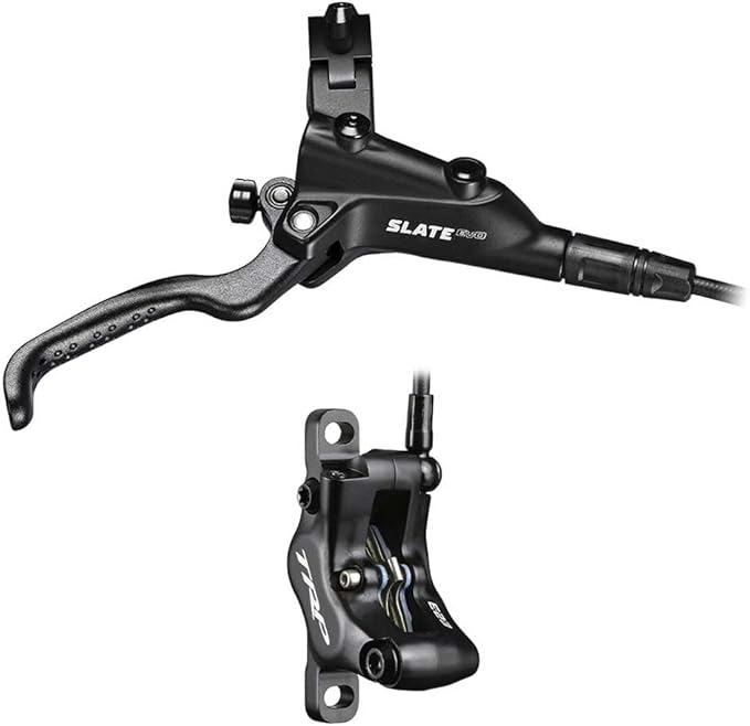 TRP Slate EVO Hydraulic MTB Brake | 4-Piston Caliper | 10 mm Master Piston | Adjustable Reach | I-Spec II & EV Compatible | Optimized for 2.3 mm Rotors | High-Performance Mineral Oil
