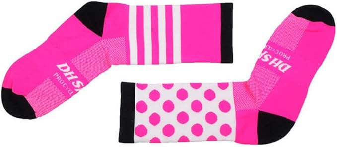 Cycling Socks Pro Mens Womens Riding Socks Bicycle Bike Sport Ankle Athletic Socks XC MTB BMX Black Pink Blue Green Orange