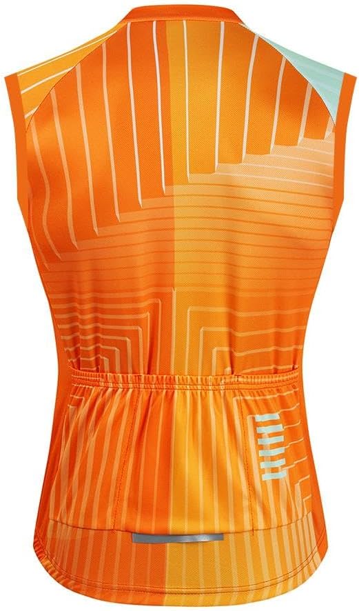MOXILYN Men's Cycling Jersey Sleeveless Vests Bike Tank Quick Dry Bicycle Shirts Breathable Riding Clothing Top