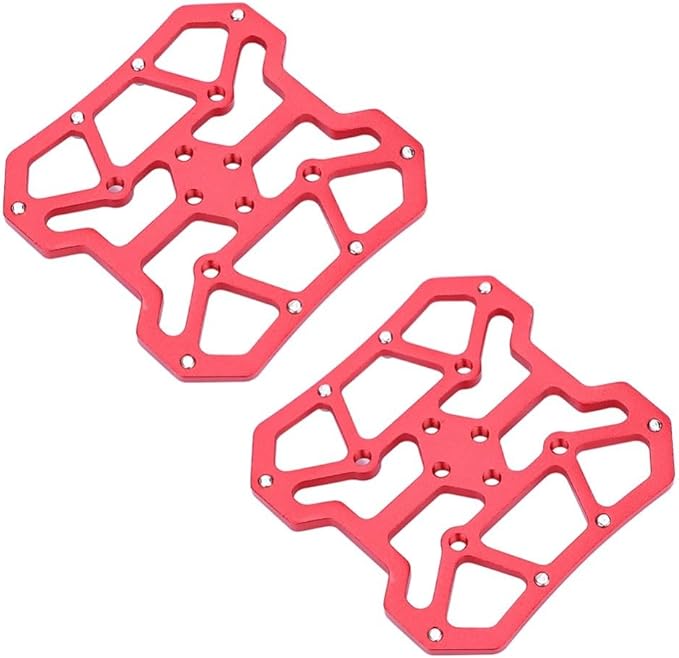 1 Pair Aluminum Alloy Bike Clipless Pedal Adapters to Universal Platform Pedal Converter for Mountain & Road Bikes