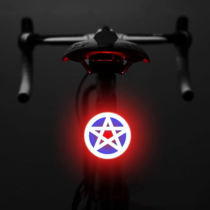 Bike Tail Light LED Rechargeable Rear Bicycle Light for Night Riding Cycling Bright Back Mountain Bike Ebike Accessories Waterproof Safety Warning Light for Adult Kids