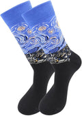 Real Sic Fun Socks for Men and Women - Cozy Cotton Dress Socks with Colorful Designs - Cool, Casual, Wacky Patterned