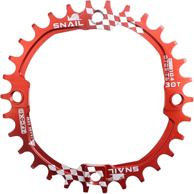 DJC Bike Chainring 104BCD Round/Oval 30t 32t 34t 36t 38t 40t 42t 44t 46t 48t 50t 52t Tooth Narrow Wide 7/8/9/10/11/12 Speed Ultralight MTB Mountain Bike 104 BCD Chainwheel