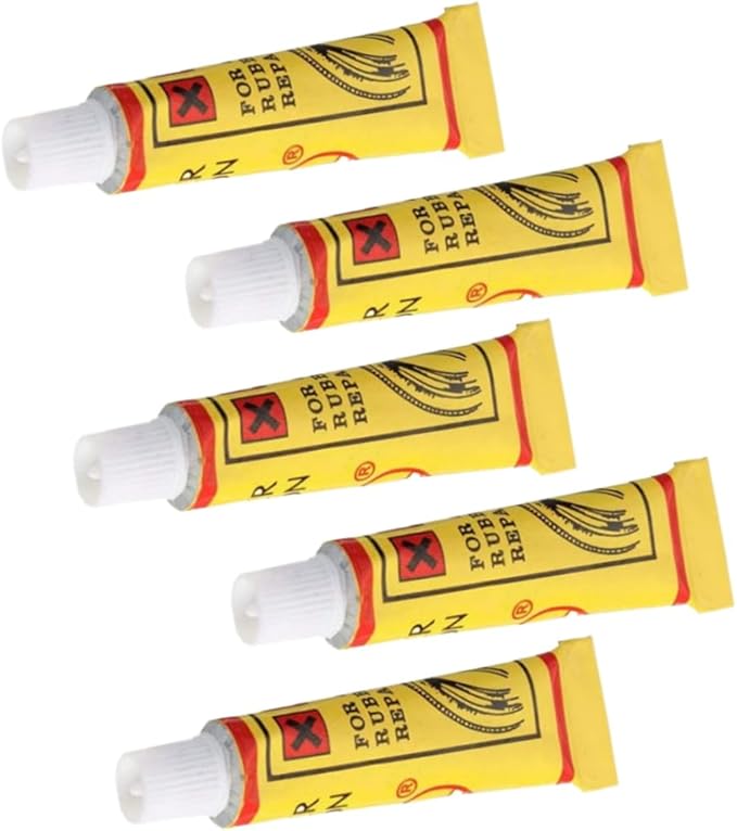 Bike Tyre Repair Glue - Inner Tube Patch Kit, Puncture Repair Tools 5PCS