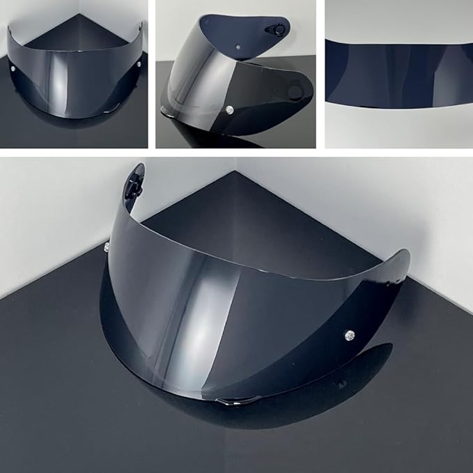 Helmet Visor Replacement,Motorcycle Helmet Face Shield for ILM 902,902L,902BT (Deep Black-Day Use Only)