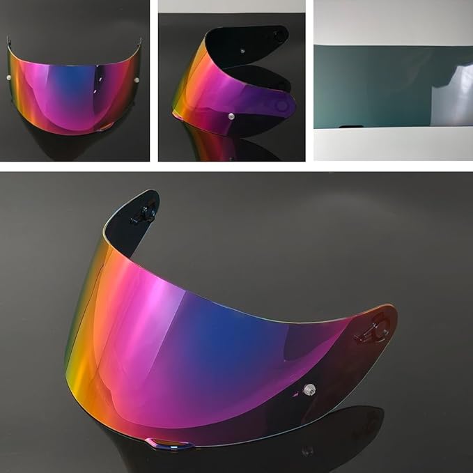 902 Helmet Visor Replacement. Helmet Face Shield UV Protection Compatible with ILM 902,902L,902BT (Revo Rose Red-Day Use Only)