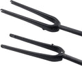 700C Gravel Fork Carbon Fiber Road Bike Rigid Fork 1-1/8'' Straight 9mm QR Disc Brake Bike Fork Lightweight(Matte Black)
