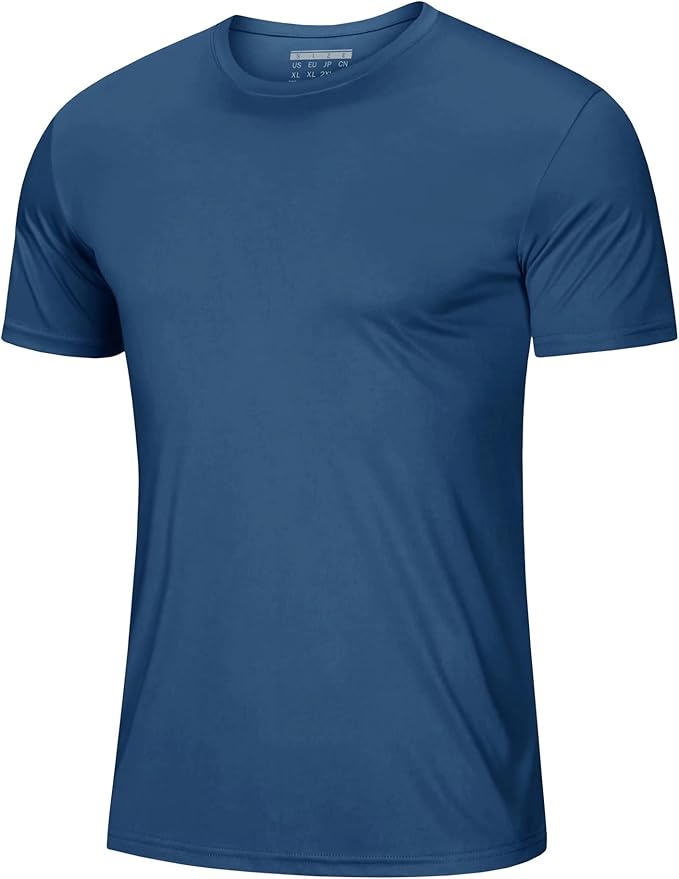 MAGCOMSEN Men's Short Sleeve UPF 50+ T-Shirt Quick Dry Workout Athletic Running Swim Tops Tee Rash Guard Performance Shirts