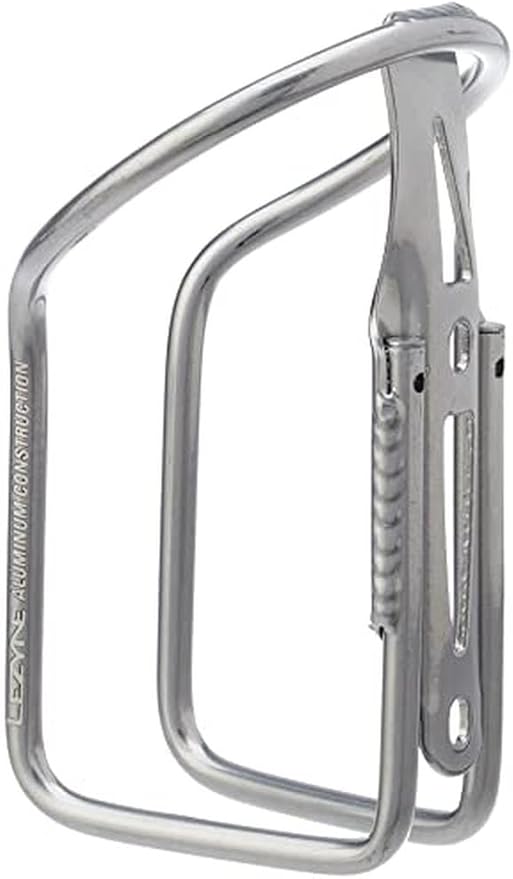 LEZYNE Power Bicycle Bottle Cage, Secure Wrap-Around Design, Lightweight Aluminum Tube Construction, Easy Access, Bike Water Bottle Holder