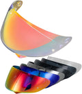 HJ-34P Visor Shield Replacement,HJC C10 Motorcycle Helmet Visor Compatible with HJ-34P HJC C10 UV Protection (Revo Clear Red)