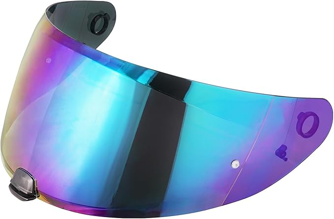 VCOROS I70 Helmet Visor Replacement Face Shield Accessories Compatible With HJ-31 I10 (Rainbow)
