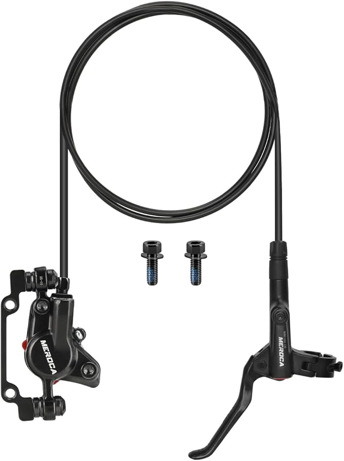 MEROCA M800 Mountain Bike Hydraulic Disc Brakes Hydraulic Bike Brakes Front 800mm and Rear 1400mm with PM Adapter for 160mm Rotor