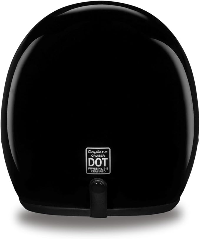 Daytona Helmets Retro 3/4 Open Face Motorcycle Helmet - Vintage Style, DOT Approved Helmet for Men & Women, Lightweight, Adjustable Fit, Removable Visor - Bike, Moped, Chopper, Scooter Helmet