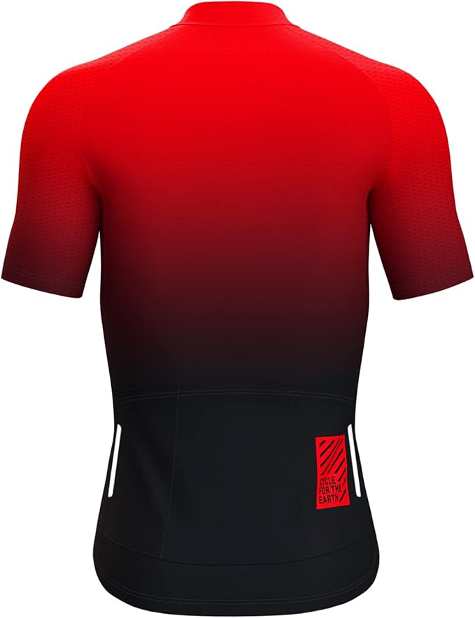 Lo.gas Cycling Jersey Men Short/Long Sleeve Bike Biking Shirts Full Zip with Pockets Road Bicycle Clothes