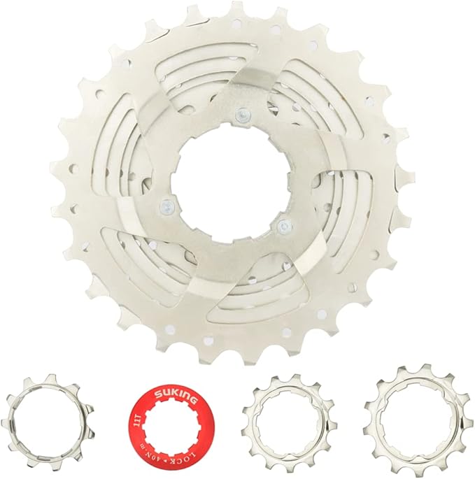 CYSKY 8/9/10/11/12-Speed Cassette 11-25T/28T/32T/34T/36T/40T/42T/46T/50T/52T Bike Sprocket Freewheel Compatible with Shimano, Sram HG Hub, Fit for Mountain Bike, Road Bike, MTB Cassette