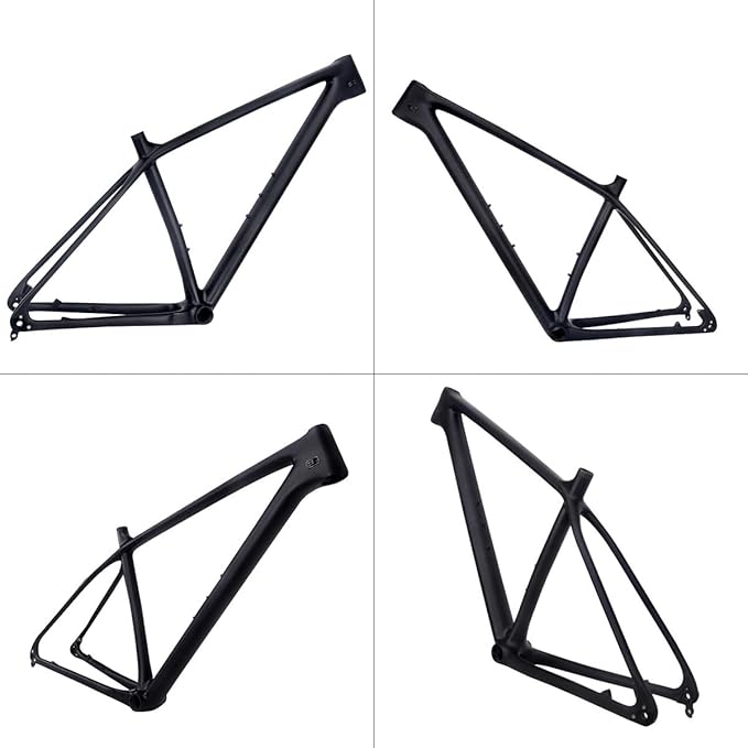 27.5er 29er Mountain Bike Frame 15/17/19in XC Cyclocross Bikes Frame Carbon Fibre Disc Brake Rigid Frame 5 * 135mm Quick Release/12 * 142mm Thru-Axle(29 * 19")