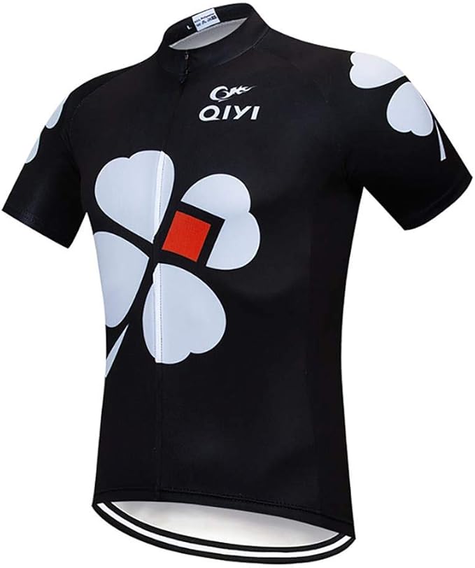 MOXILYN Men's Cycling Jersey Full Zip Riding Clothing Mountain Bike Tops Quick Dry - Bike Shirts
