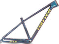27.5er 29er Carbon Fiber Bike Frame 15''/17''/19'' Hardtail Mountain Bike Frame QR 135mm Disc Brake Internal Routing XC AM(Yellow,29 * 17'')
