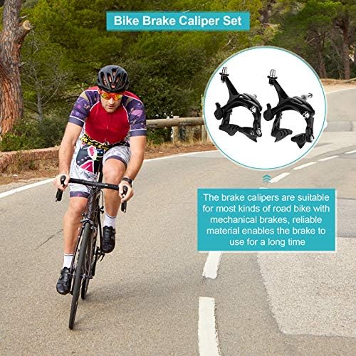 Road Brake Caliper, 1 Pair Aluminum Brakes V Shape Brake Caliper Mechanical Dual-Pivot Brake Set Cycling Repair Parts Accessory