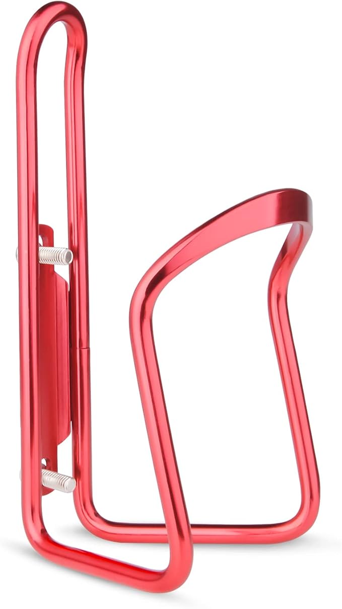 FiveBox Bike Water Bottle Cage, 2Pack Cycling Bicycle Water Bottle Cage Holder Bracket for Mountain Bike MTB Road Bike, Bike Accessories, Made of Lightweight Aluminum Alloy (Red)