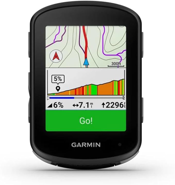 Garmin 010-02694-00 Edge 540, Compact GPS Cycling Computer, Device Only Bundle with Workout Cooling Sport Towel and Deco Essentials Wearable Commuter Front and Rear Safety Light