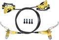 FukkeR Bicycles Aluminum Disc Brakes Front & Rear 900mm/1600mm 4-Pistons E-Bikes Electric Power-Off Hydraulic Brake Fit 160mm Rotor for Mountain Bikes BMX EBike XC Trail
