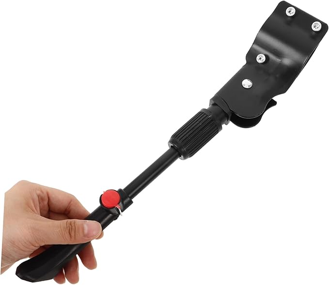 Happyyami Mountain Bike Kickstand Adjustable Bicycle Stopping Feet Stand for Road and Mountain Bikes Wear-resistant Replacement Kickstand Easy to Install and Use Support for Bicycles