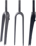 700C Carbon Fiber Rigid Fork Gravel Road Bikes Fork Disc Brake Front Fork 1-1/8" Straight/Tapered Tube QR 9 * 100mm Bike Front Forks