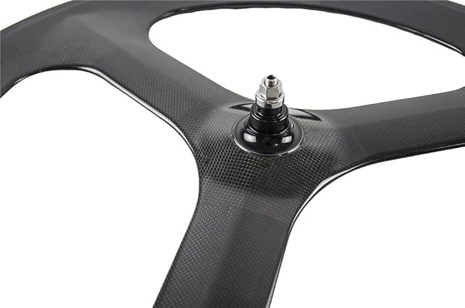 SUPERTEAM Full Carbon Tri Spokes Wheel 700C Clincher Bike Wheelset