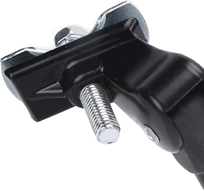 Akozon Adjustable Kickstand, Aluminum Alloy Center Mount Kickstands, Suitable for 24-27 Inch Road Mountain Bikes with Load Capacity Up to 55lbs (Black)