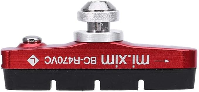 Tbest Road Brake Pad Blocks MTB BMX Mountain Bike V Brake Pads Brake Blocks 2pcs Aluminium Alloy Road Brake Shoes Drawer Style Brake Pads for Mountain Bike Cycling