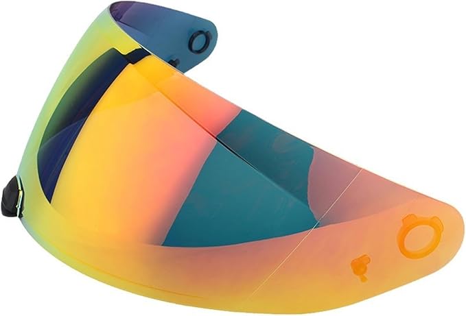 Helmet Visor Replacement Face Shield for HJ-31 i70/i10 Shield Visor Wind Shield Helmet Lens (Revo Deep Red)