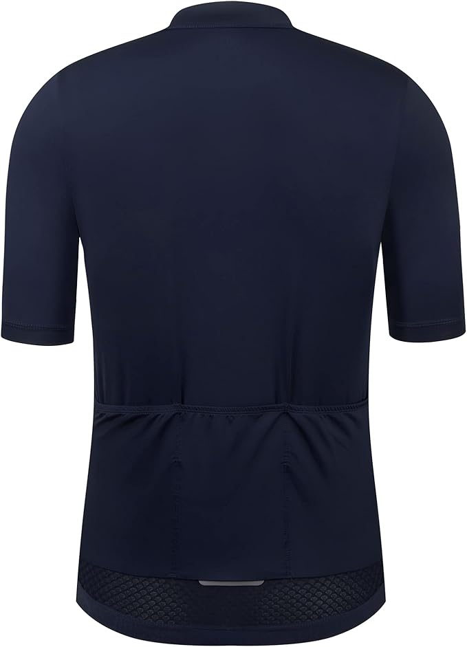 Men's Cycling Jersey Zipper Pocket Short Sleeve Lightweight Aero Race Fit Bike Jersey, UPF 50+ Biking Cycling Shirt