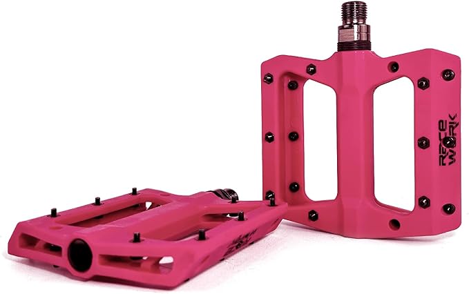 Mountain Bike Pedals, CATAZER Nylon Fiber Non-Slip Bicycle Pedals for MTB Road BMX Bike Cycling