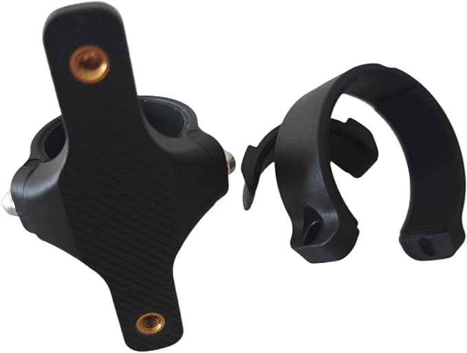 Rcool Bike Water Bottle Holder Adapter for Handlebar & Seatpost, Fits MTB, Road, E-Bike & Gravel, Silicone Protection, Universal 1.26-1.7” Seat/Head/Down Tube, Black