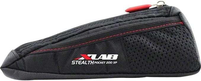 XLAB Stealth Pocket 200 XP – Bolt On Aerodynamic Top Tube Bag with Exterior Mesh Pockets for Triathlon and Gravel Bikes