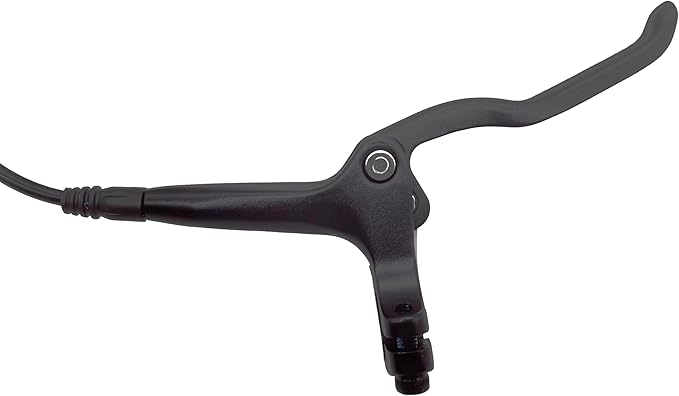 Mountain Bike Hydraulic Brake and Lever - Left Front 850mm Adapter Aluminum Alloy Hydraulic Bike Brakes, is/PM Adapter, Resin Pads, Black (is/PM)