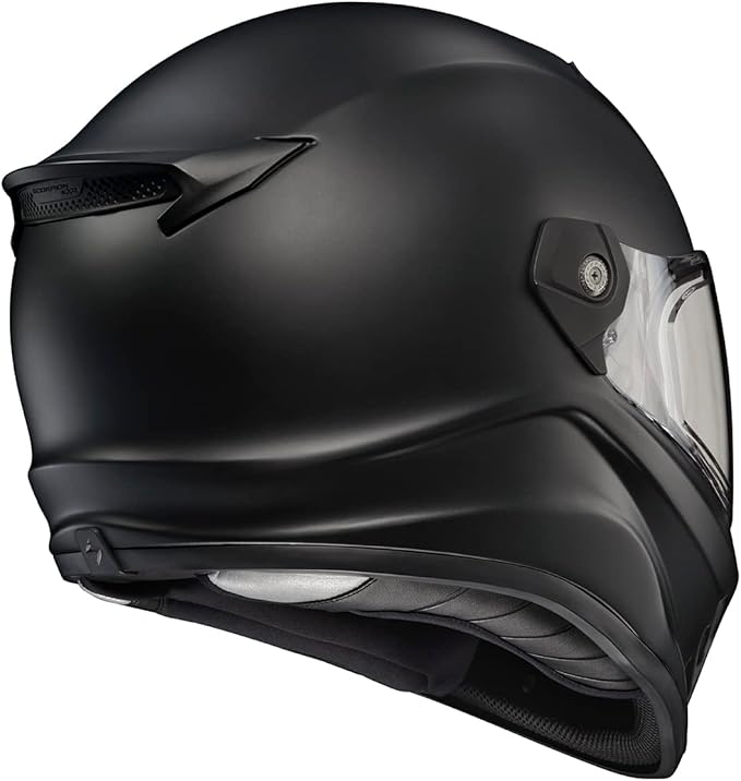 ScorpionEXO Covert FX Full Face Adult Motorcycle Helmet Street Fighter Style - Bluetooth Ready Speaker Pockets DOT ECE Solid (Matte Black - 3X-Large)