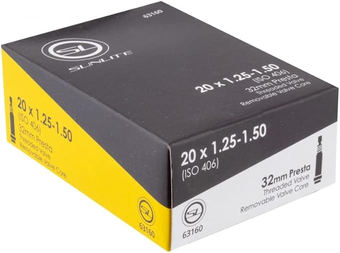 Sunlite Standard Presta Valve Bicycle Tubes