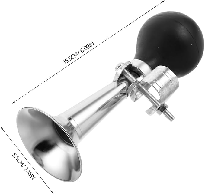 KESYOO Vintage Metal Bugle Horn for Bicycles Loud Clown Horn Durable Cycling Accessory for Safety Urban Areas