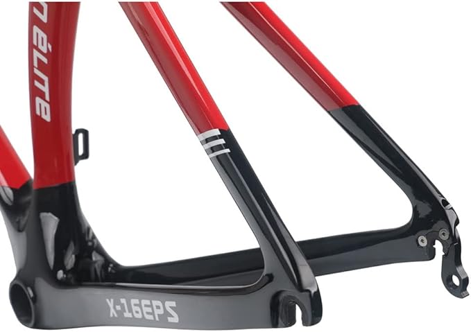 700c Road Bike Frameset Carbon C Brake Racing Frame QR 100/130mm Internal Routing Rame Set 46/48/50/52/54CM (Color : Light Gray, Size : 50cm)