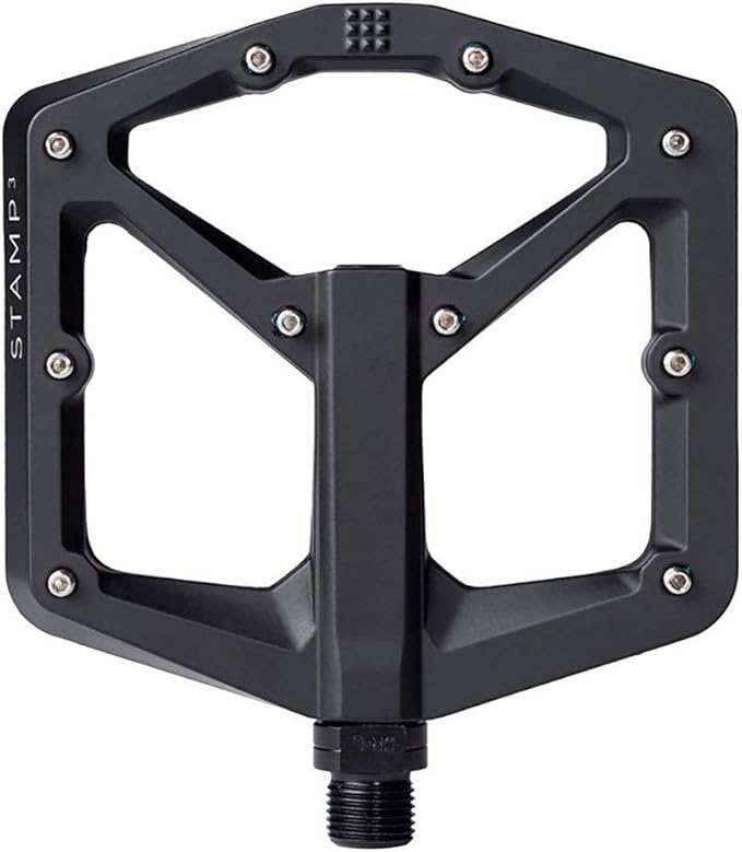 Crankbrothers Stamp Flat MTB Pedals - Size-Specific, Lightweight, Versatile, Durable Bike Pedals