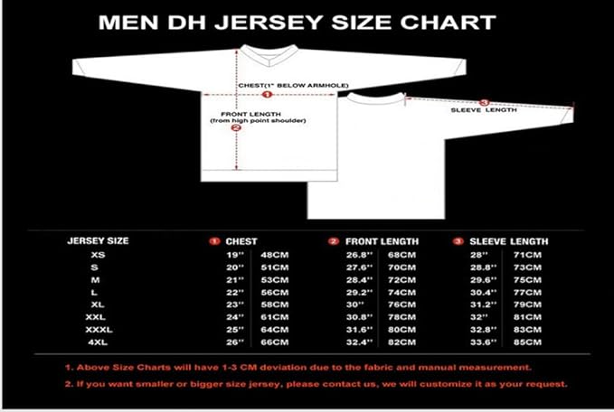 Men's Mountain Bike Jersey Long Sleeve MTB Off-Road Motocross Jersey Quick Dry Downhill&Motocross Shirts