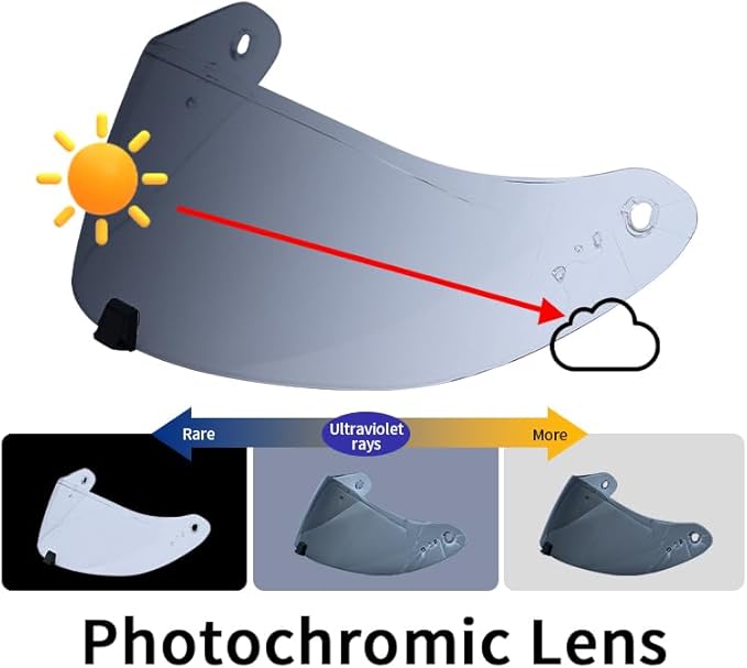 Replacement Motorcycle Helmet Visor Shield for R420 Visor Wearproof Windproof Sun Protection Helmet Accessories