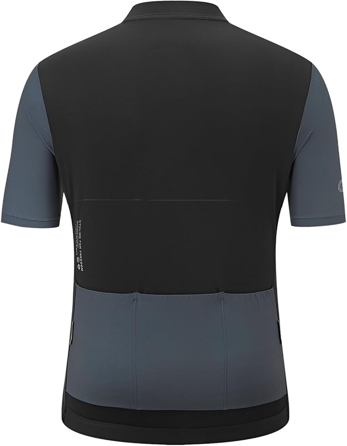 Santic Men’s Cycling Jersey Short Sleeve Bike Shirts for Men Bicycle Jacket with Pockets Breathable & Quick Dry Yorkson