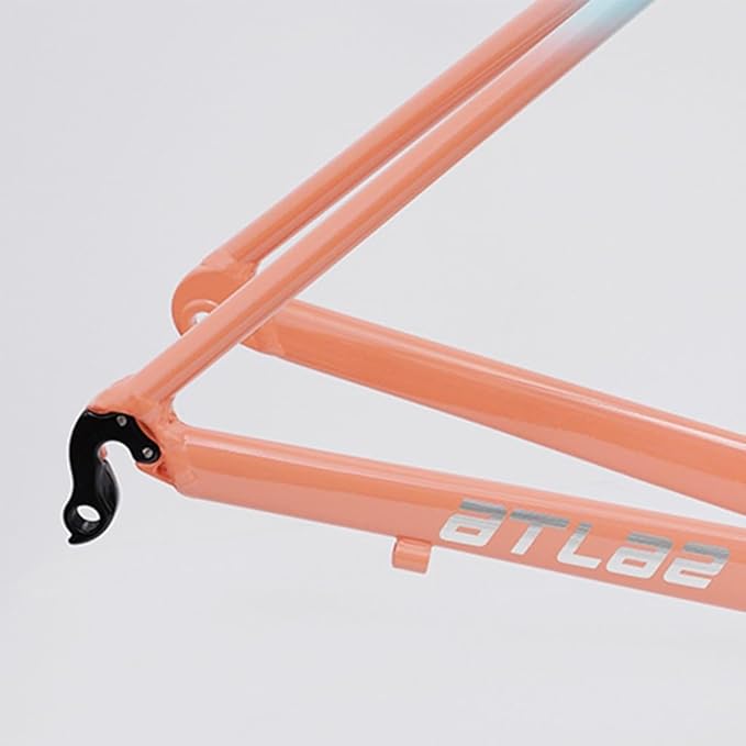 44CM 47CM 50CM 52CM Road Bike Frameset 700C Aluminum Alloy Quick Release Frame 100/130mm C Brake BSA BB68 Carbon Fiber Tapered Fork(Black,47cm)