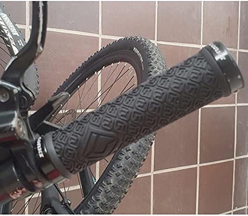 corki Mountain Bike Grips,Double Lock on Locking Bicycle Handlebar Grips for MTB,Downhill